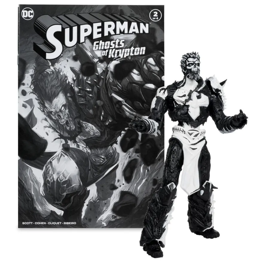 DC Direct Page Punchers Actionfiguren & Comic 4er Pack Superman Series (Sketch Edition) (Gold Label)