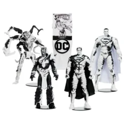 DC Direct Page Punchers Actionfiguren & Comic 4er Pack Superman Series (Sketch Edition) (Gold Label)