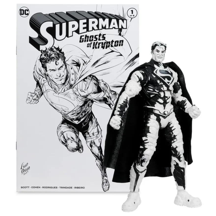 DC Direct Page Punchers Actionfiguren & Comic 4er Pack Superman Series (Sketch Edition) (Gold Label)
