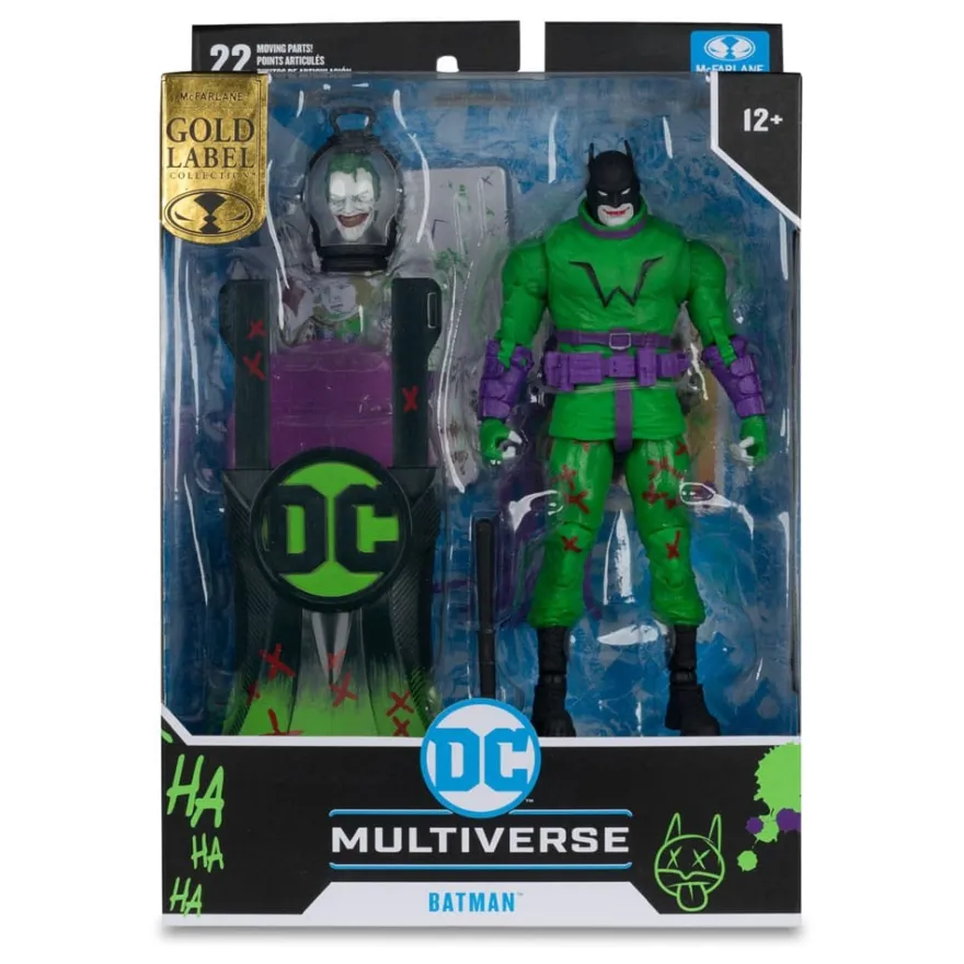 DC Multiverse Actionfigur Batman (Batman: Last Knight on Earth) Jokerized (Gold Label) 18 cm