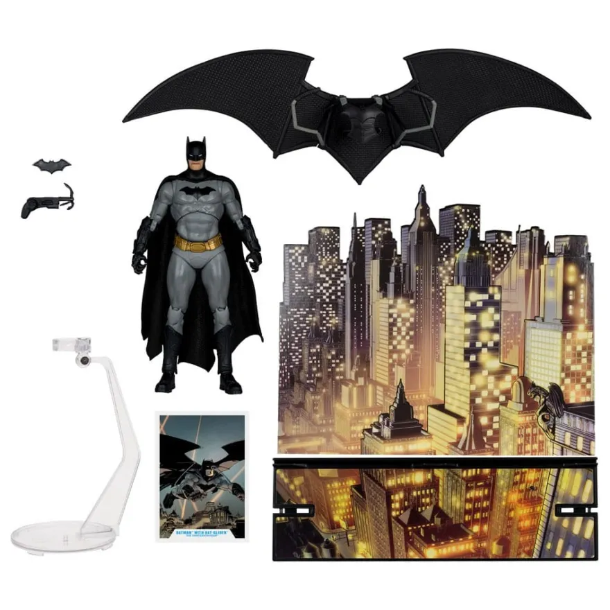 DC Multiverse Actionfigur Batman with Bat-Glider (The Thirteenth Hour) (Gold Label) 18 cm