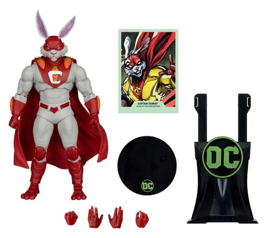 DC Multiverse Actionfigur Captain Carrot (Justice League Incarnate) Glow In The Dark Edition