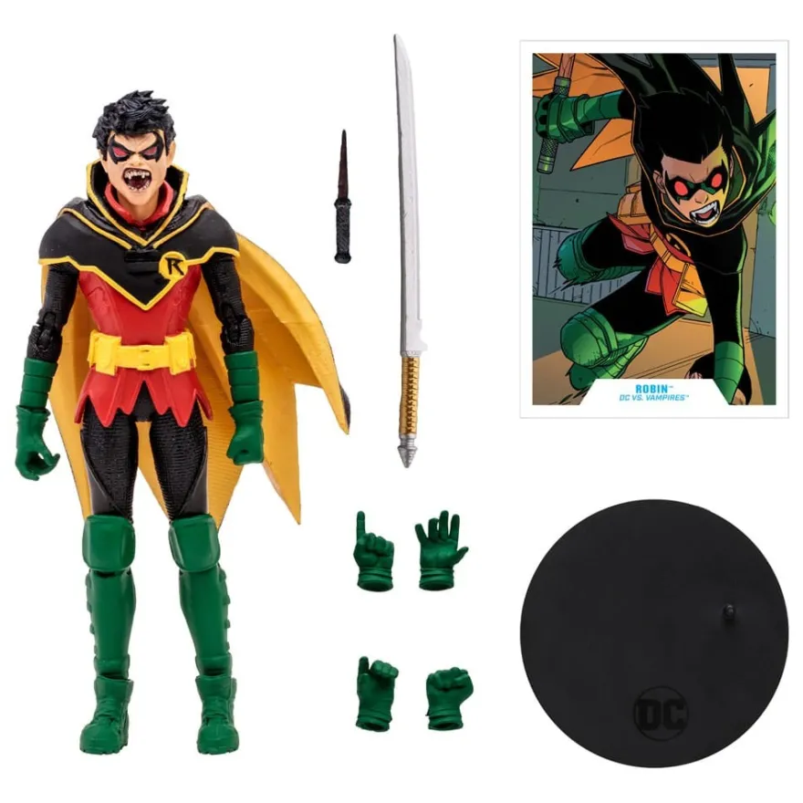 DC Multiverse Actionfigur Damian Wayne Robin (DC vs. Vampires) (Gold Label) 18 cm