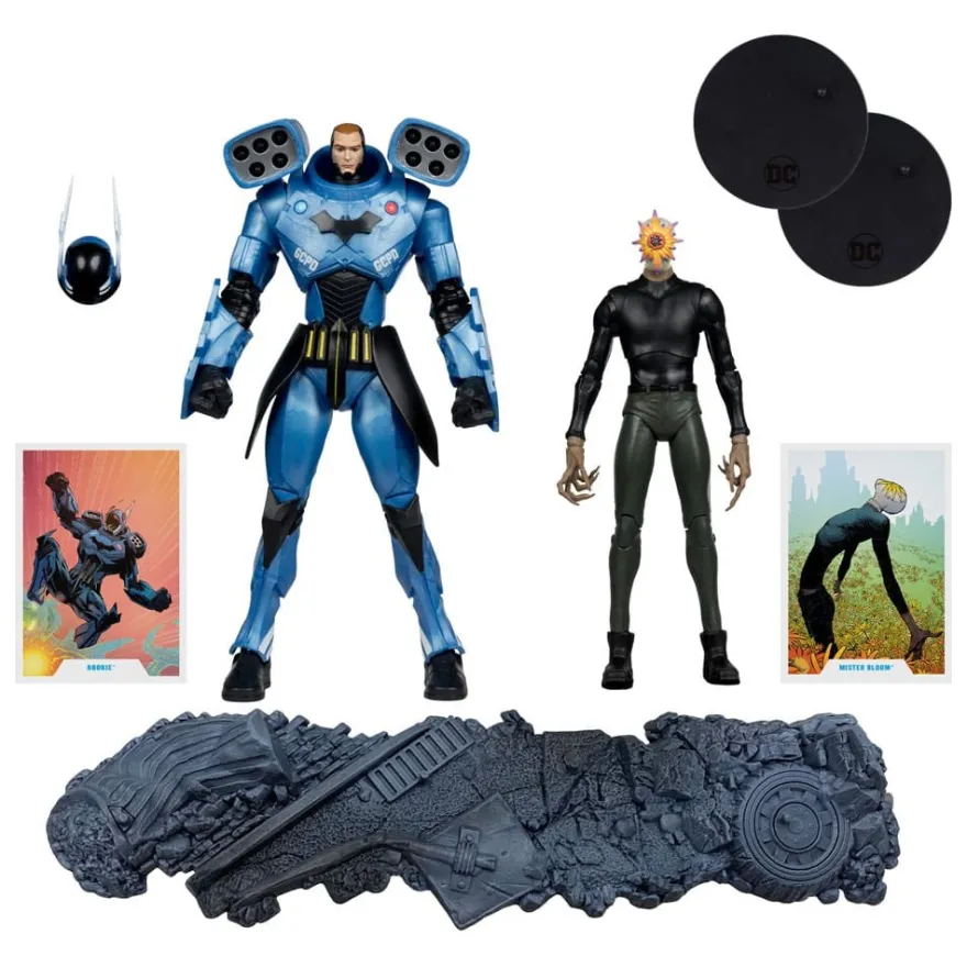 DC Multiverse Actionfiguren 2er-Pack Rookie & Mr. Bloom (Batman: Endgame) (Gold Label) (SDCC) 18 cm