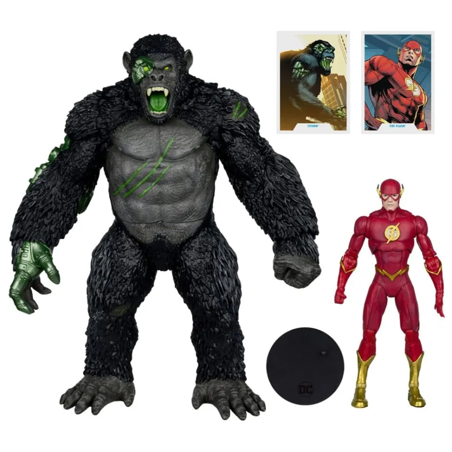 DC Multiverse Actionfiguren 2er-Pack Flash vs. Titano 18 cm