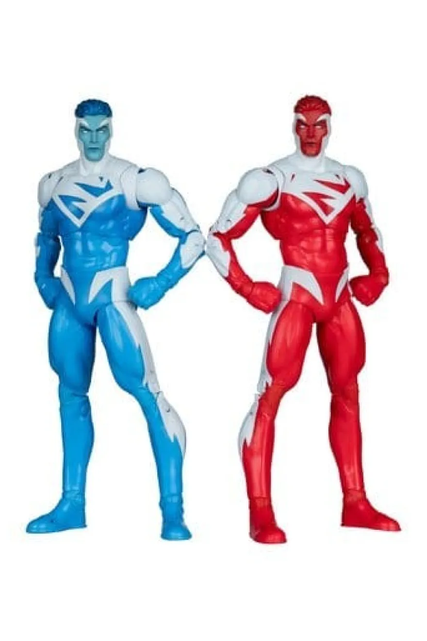 DC Multiverse Actionfiguren 2er-Pack Superman Blue vs. Superman Red (Gold Label) 18 cm