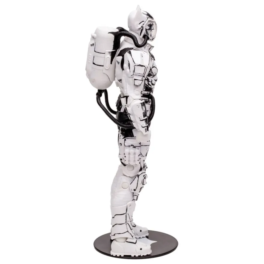 DC Multiverse Actionfigur Hazmat Suit Batman (Line Art) (Gold Label) 18 cm