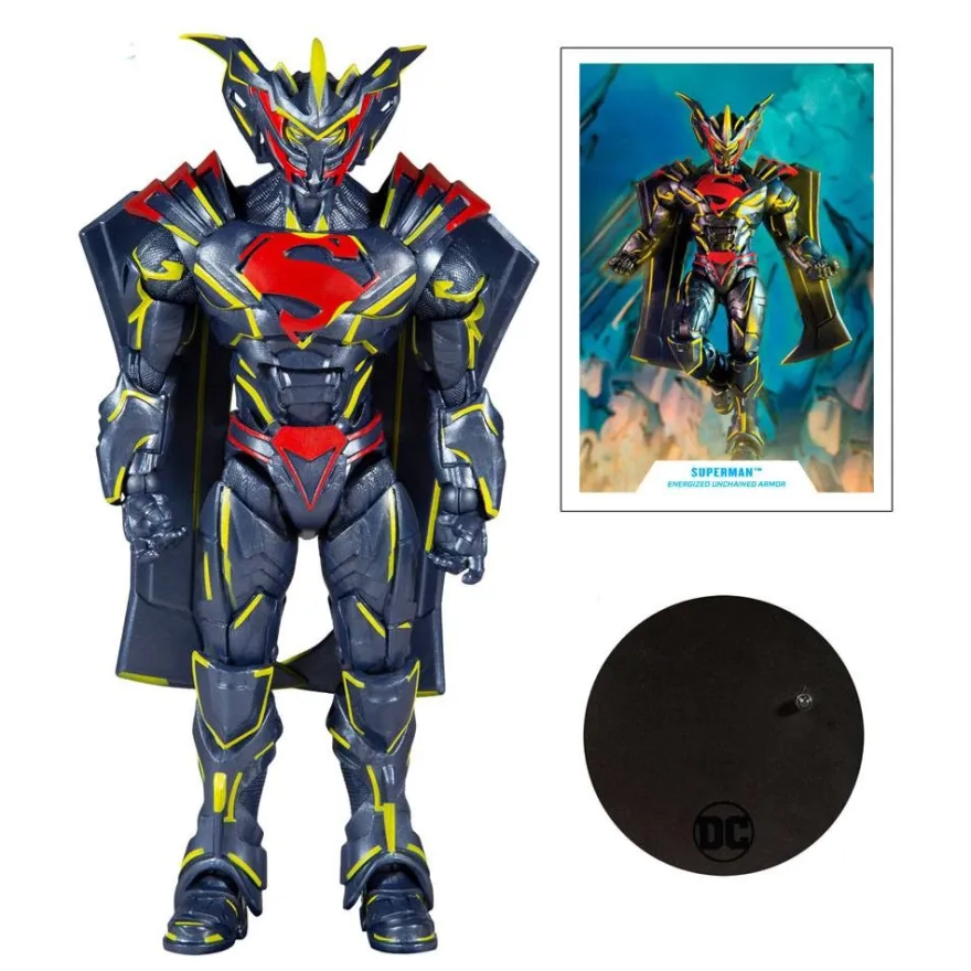 DC Multiverse Actionfigur Superman Energized Unchained Armor (Gold Label)