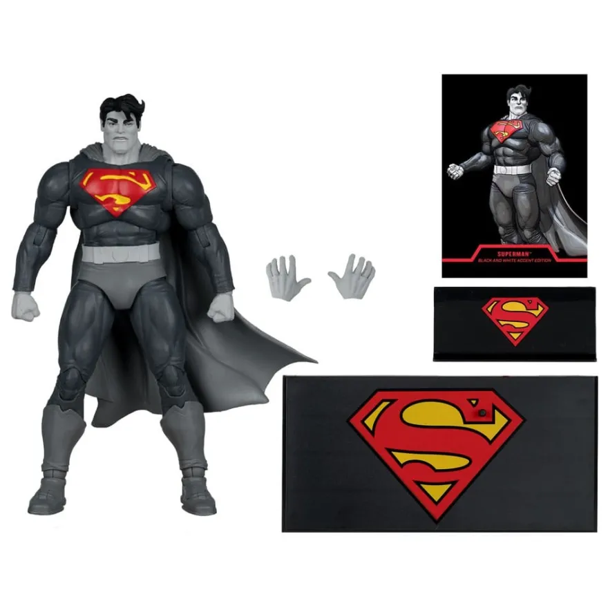 DC Multiverse Actionfigur Superman (The Dark Knight Returns) (B&W Accent Edition) (Gold Label)
