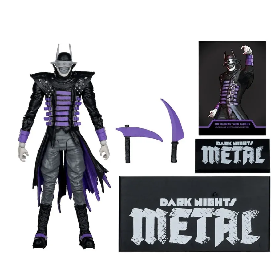 DC Multiverse Actionfigur The Batman Who Laughs (B&W with accent) (Gold Label) 18 cm