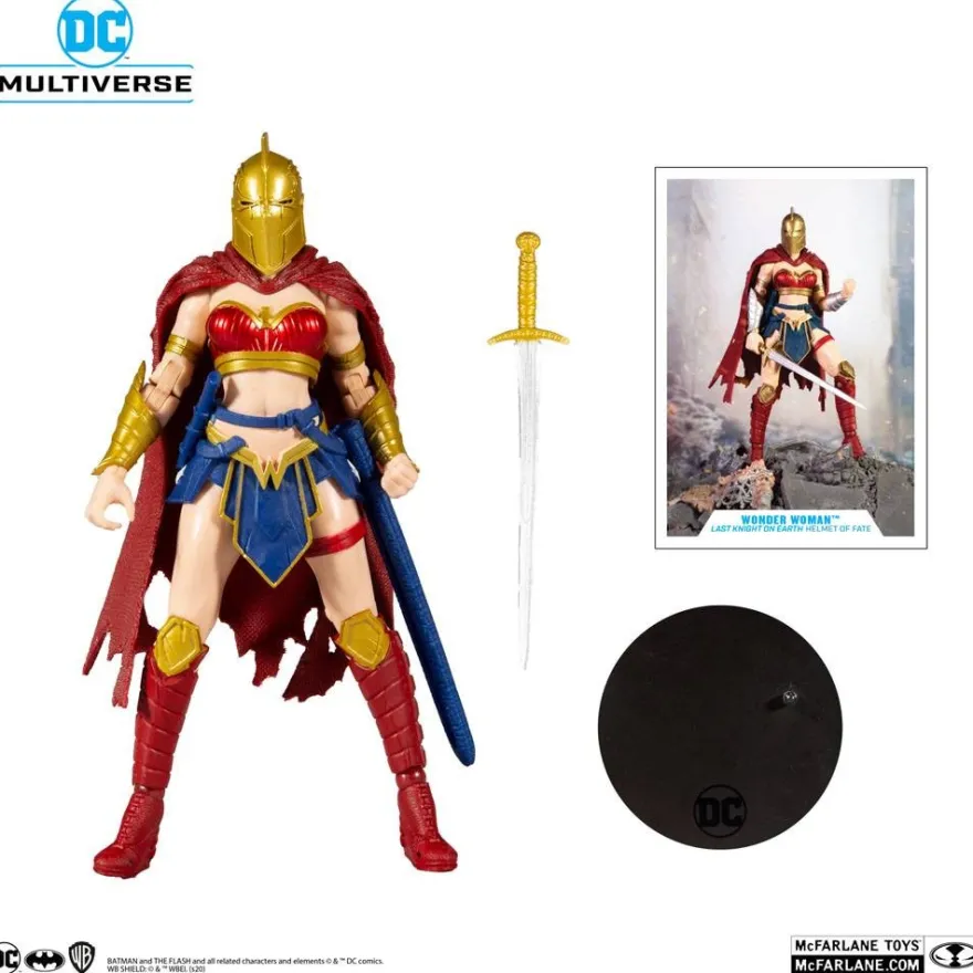 DC Multiverse Actionfigur Wonder Woman with Helmet of Fate (Batman: Last Knight on Earth)