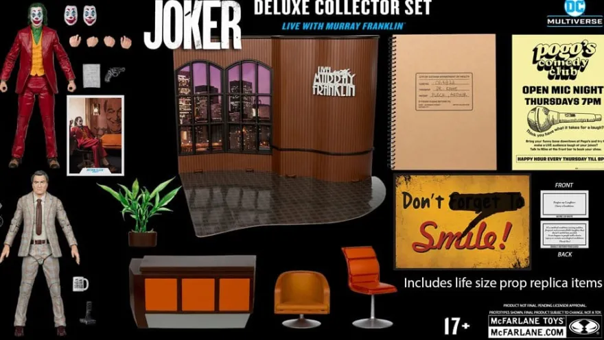 DC Multiverse Deluxe Colllector Actionfigur The Joker (Live with Murray Franklin) Limited Edition 18