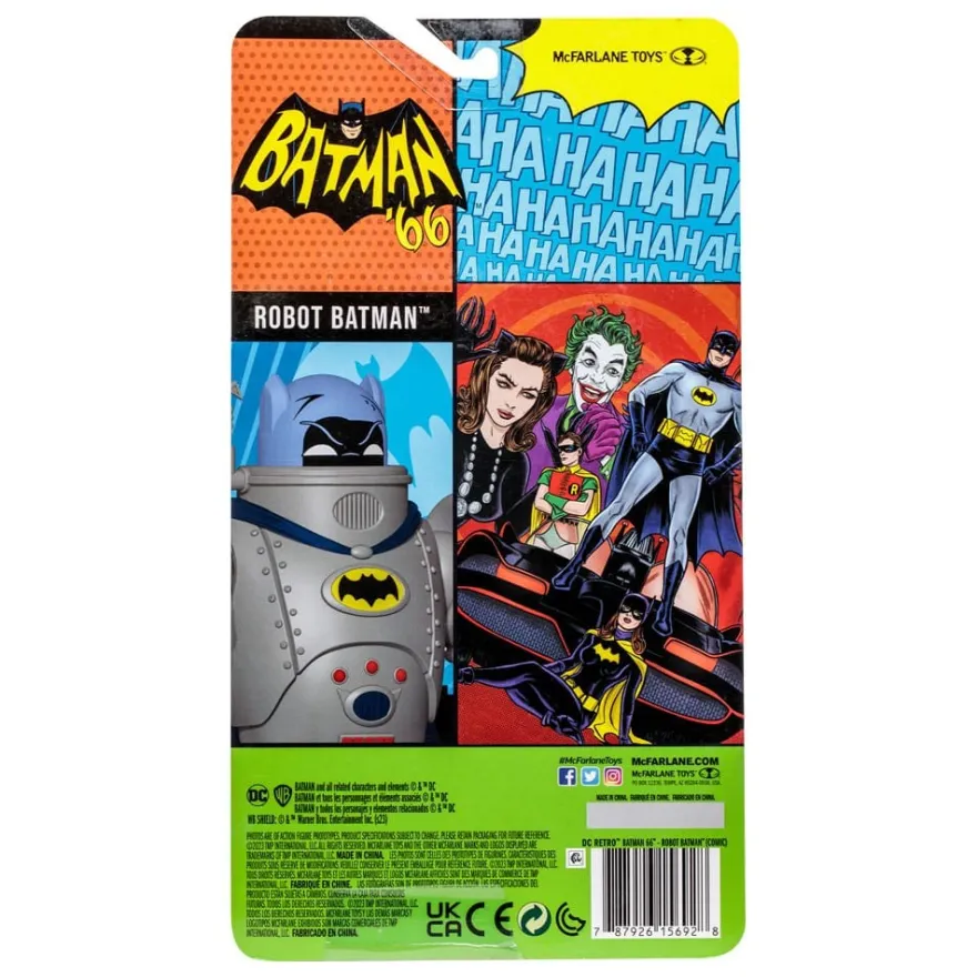 DC Retro Actionfigur Batman 66 Robot Batman (Comic) 15 cm