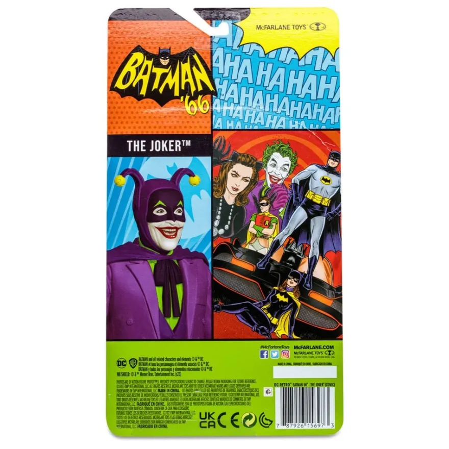 DC Retro Actionfigur Batman 66 The Joker (Comic) 15 cm