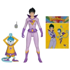 DC Retro Super Friends Actionfigur Jayna & Gleek (Red Platinum Edition) 15 cm