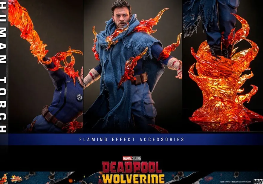 Deadpool & Wolverine Movie Masterpiece Actionfigur 1/6 Human Torch 31 cm