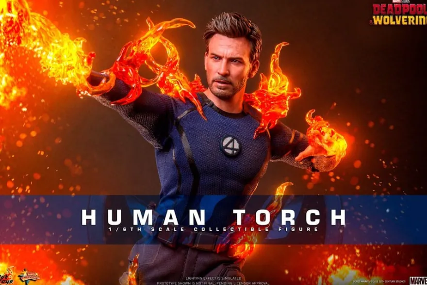 Deadpool & Wolverine Movie Masterpiece Actionfigur 1/6 Human Torch 31 cm