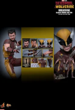 Deadpool & Wolverine Movie Masterpiece Actionfigur 1/6 Wolverine (Classic Brown and Tan) Hot Toys Ex
