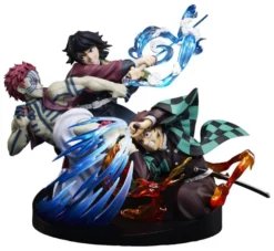 Demon Slayer: Kimetsu no Yaiba PVC Figur Tanjiro Kamado & Giyu Tomioka & Akaza 13 cm