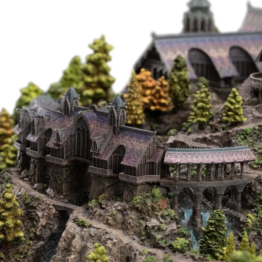 Der Herr der Ringe Miniatur Umgebung Rivendell 28 cm