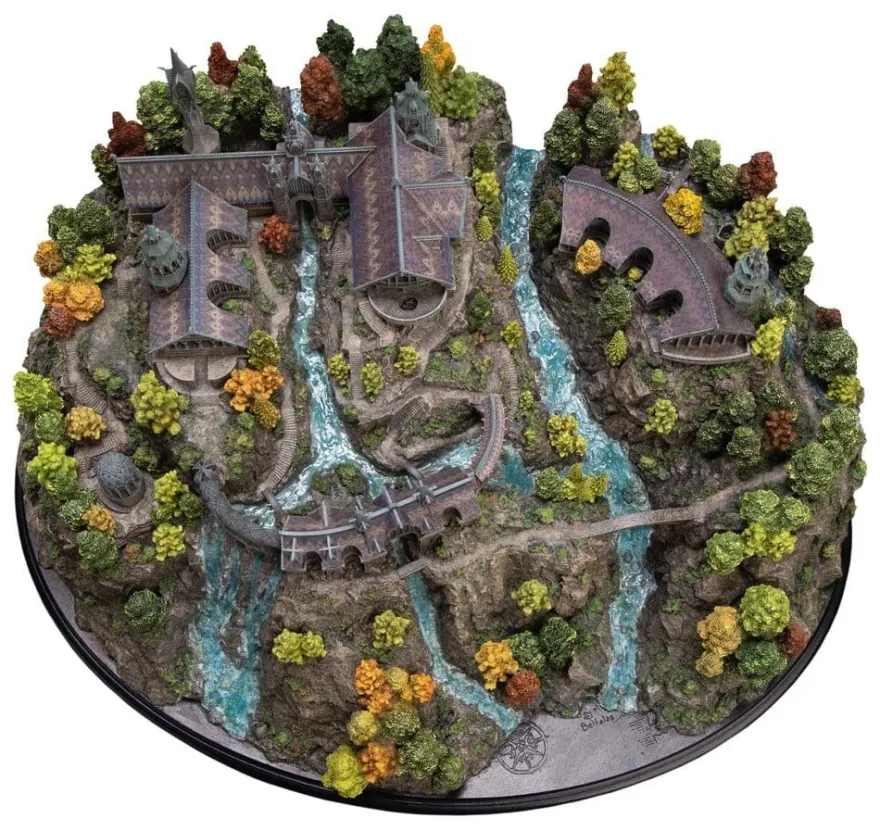 Der Herr der Ringe Miniatur Umgebung Rivendell 28 cm