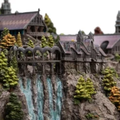 Der Herr der Ringe Miniatur Umgebung Rivendell 28 cm