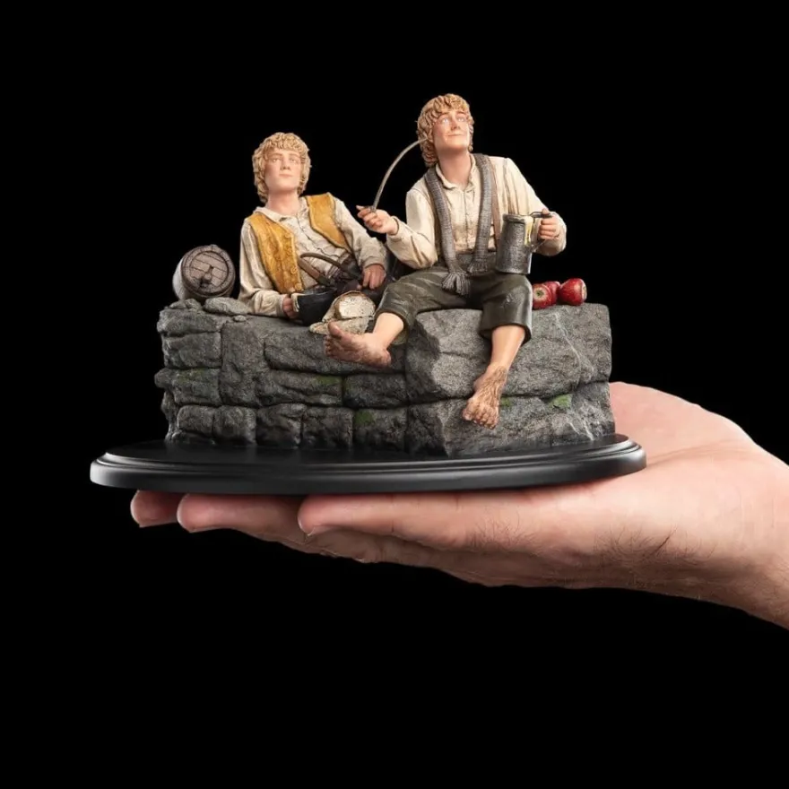 Der Herr der Ringe Mini Statue Merry und Pippin 12 cm