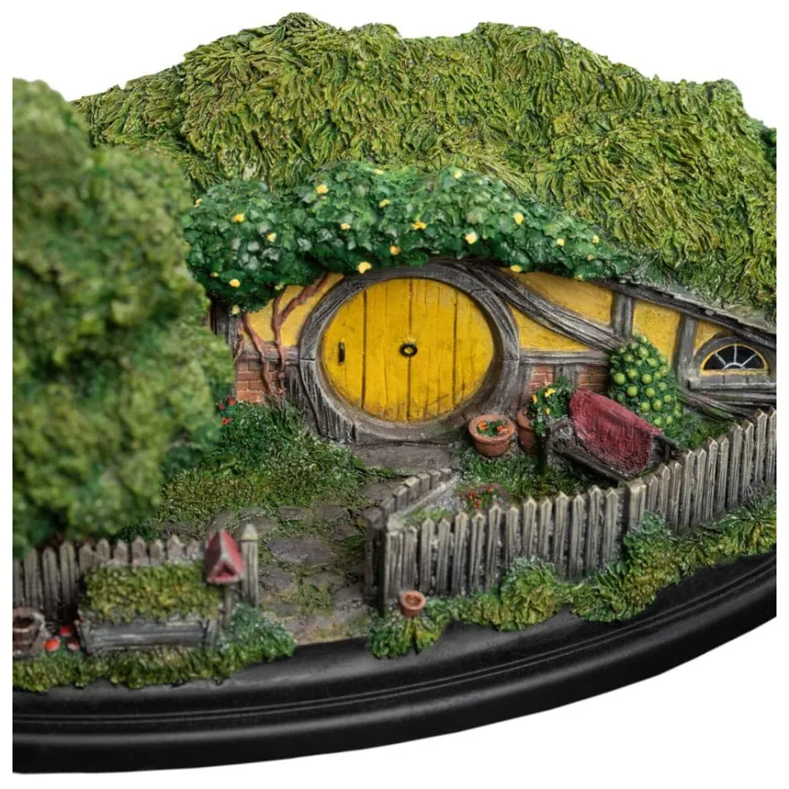 Der Hobbit Statue Hobbit Hole - 25 Gandalf's Cutting 14 cm