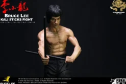 Der Mann mit der Todeskralle Statue 1/6 Bruce Lee Kali Sticks Fight Deluxe Basement Version 30 cm
