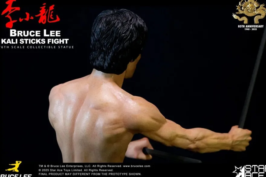 Der Mann mit der Todeskralle Statue 1/6 Bruce Lee Kali Sticks Fight Normal Basement Version 30 cm