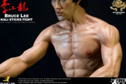 Der Mann mit der Todeskralle Statue 1/6 Bruce Lee Kali Sticks Fight Deluxe Basement Version 30 cm