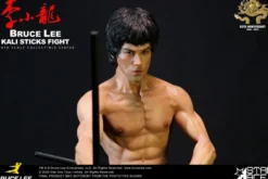 Der Mann mit der Todeskralle Statue 1/6 Bruce Lee Kali Sticks Fight Deluxe Basement Version 30 cm