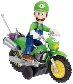 Der Super Mario Galaxy Film Actionfigur mit Rückziehmotorrad Luigi 6 cm