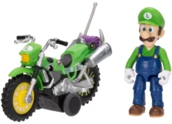 Der Super Mario Galaxy Film Actionfigur mit Rückziehmotorrad Luigi 6 cm