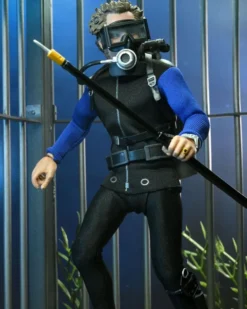 Der weiße Hai Retro Actionfigur Matt Hooper (Shark Cage)