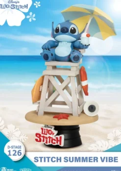 Disney D-Stage PVC Diorama Stitch Summer Vibe 16 cm
