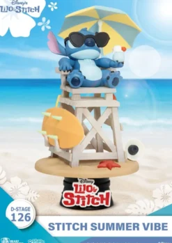 Disney D-Stage PVC Diorama Stitch Summer Vibe 16 cm