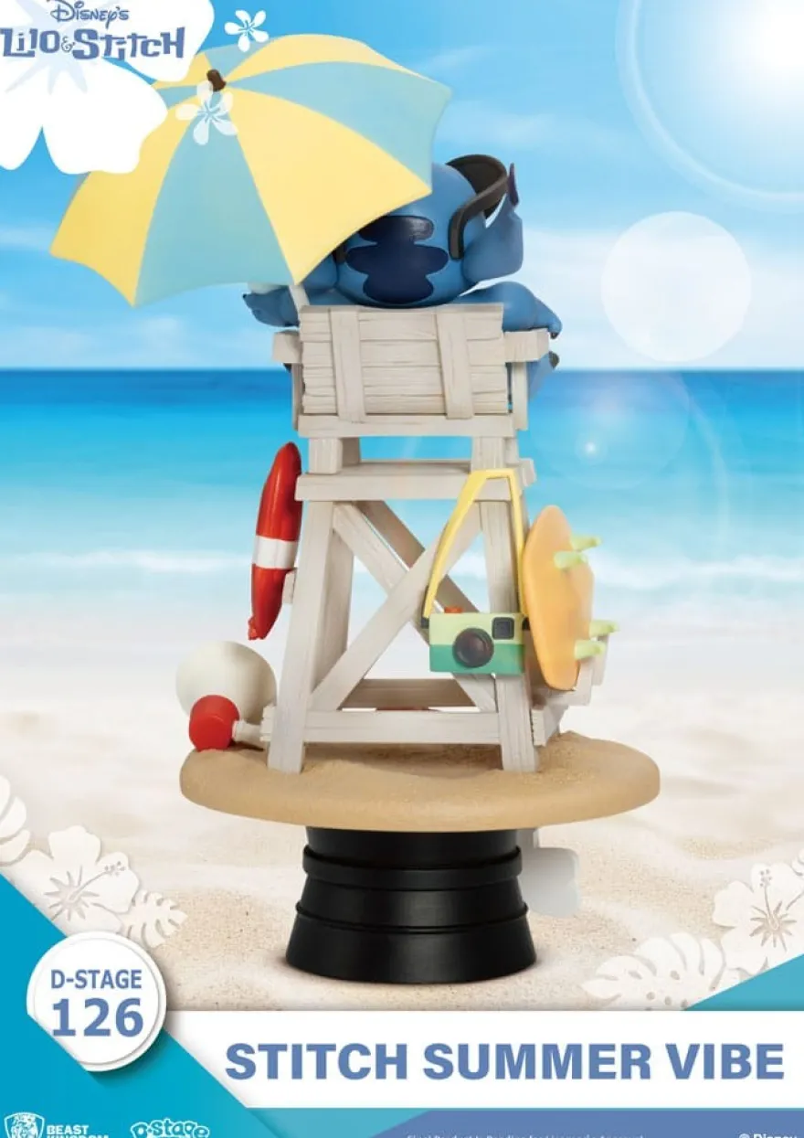 Disney D-Stage PVC Diorama Stitch Summer Vibe 16 cm