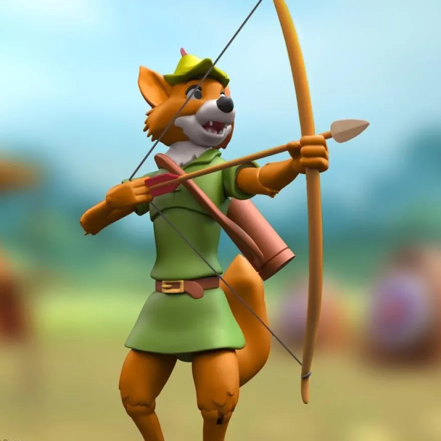 Disney Ultimates Actionfigur Robin Hood mit Stork