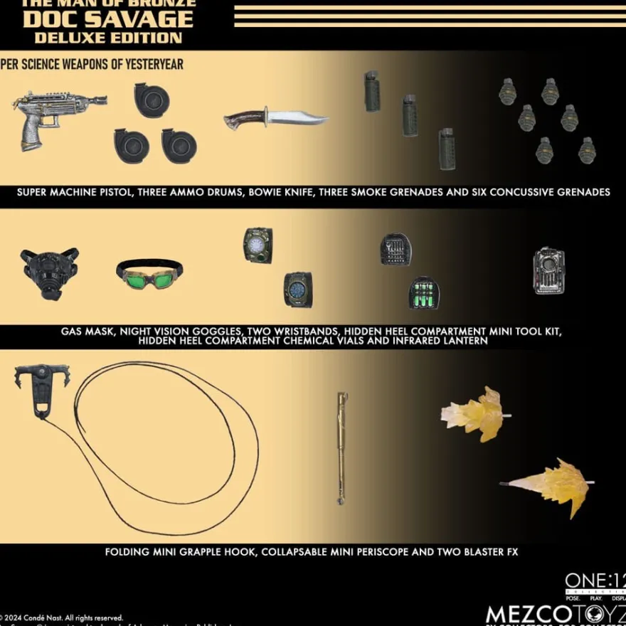 Doc Savage Actionfigur 1/12 Doc Savage Deluxe Edition 18 cm