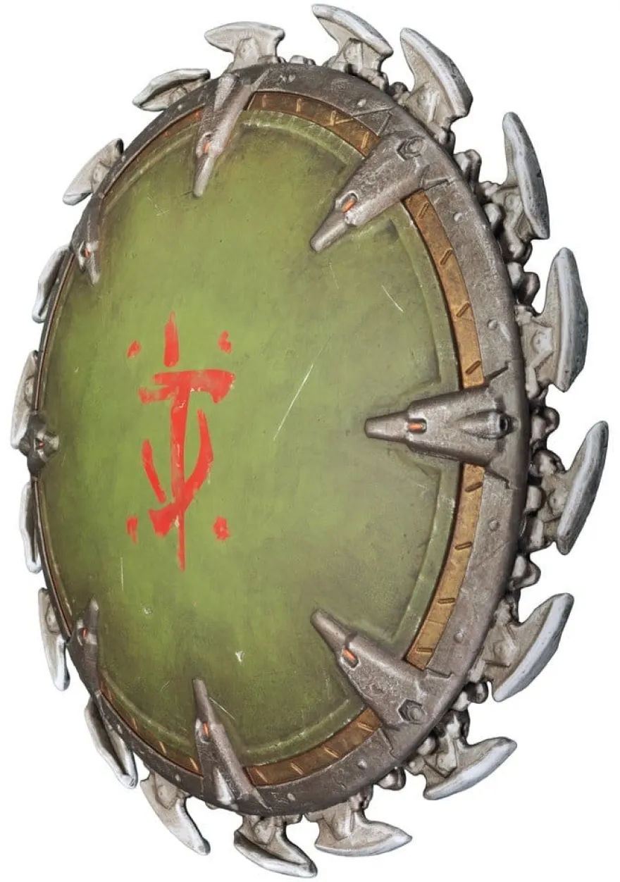 Doom: The Dark Ages Wand-Skulptur Shield Saw 25 x 25 cm