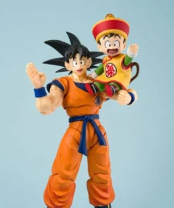Dragon Ball S.H.Figuarts Actionfigur Son Goku & Son Gohan Kid & Kintoun 14 cm & 6 cm