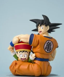 Dragon Ball S.H.Figuarts Actionfigur Son Goku & Son Gohan Kid & Kintoun 14 cm & 6 cm