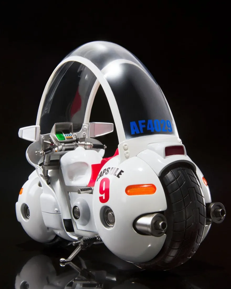 Dragon Ball S.H. Figuarts Fahrzeug mit Figur Bulma's Motorcycle Hoipoi Capsule No. 9 17 cm