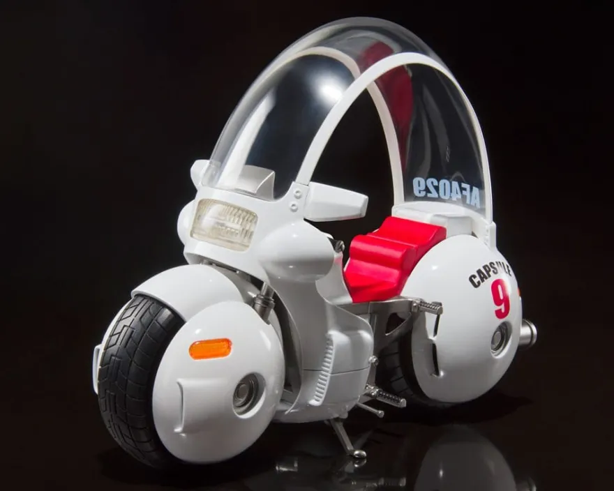 Dragon Ball S.H. Figuarts Fahrzeug mit Figur Bulma's Motorcycle Hoipoi Capsule No. 9 17 cm