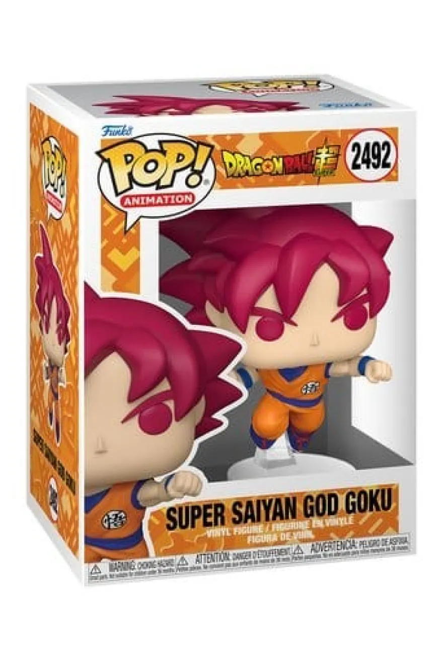 Dragon Ball Super POP! Animation Vinyl Figur Goku (Red) 9 cm