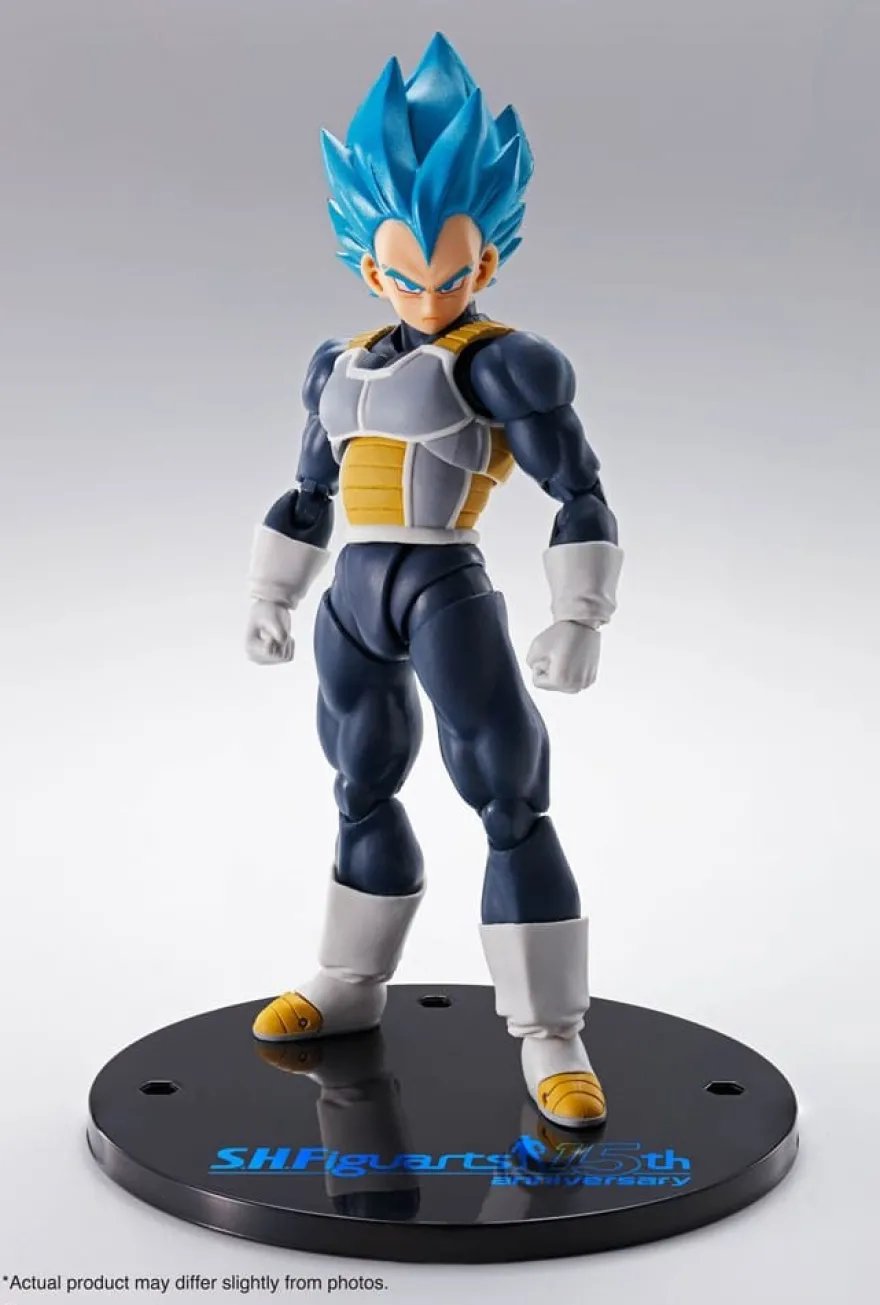 Dragon Ball Super S.H. Figuarts Actionfigur Vegeta Super Saiyan Blue (15th Anniversary Version) 14 c