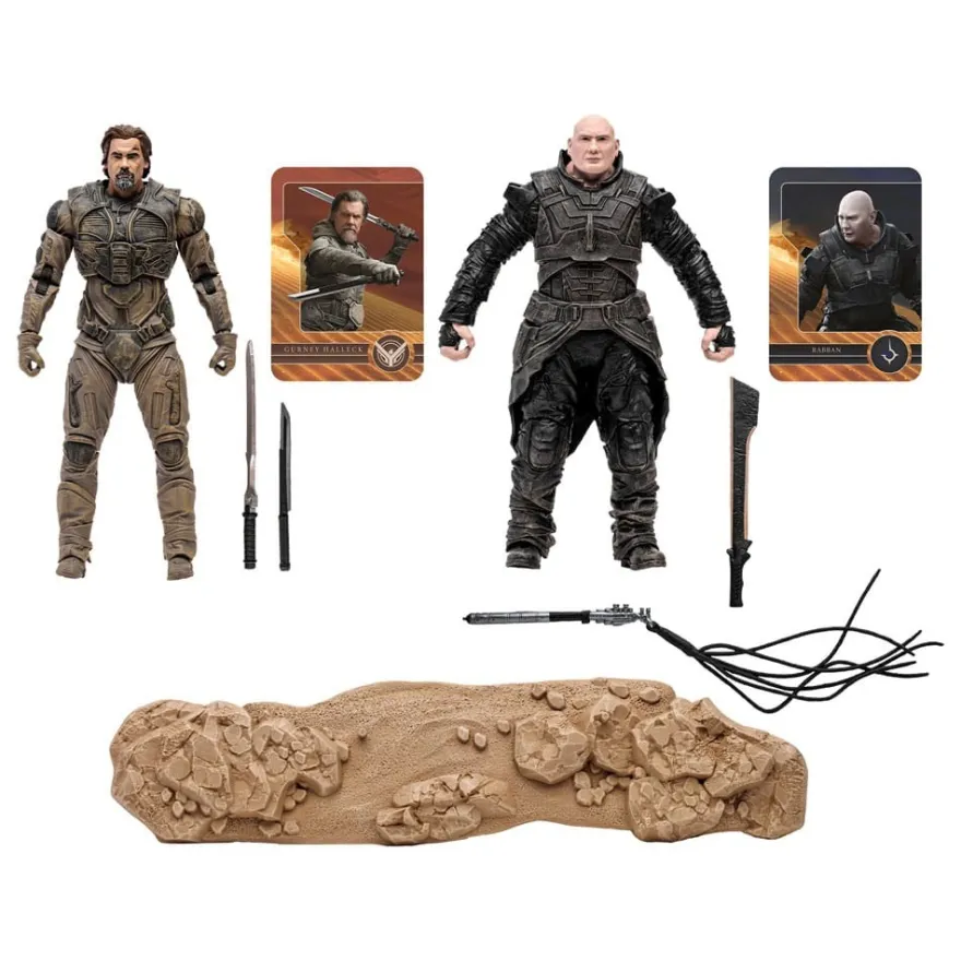 Dune: Teil 2 Actionfiguren 2er-Pack Gurney Halleck & Rabban 18 cm