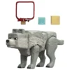 Ein Minecraft Film Actionfigur Dennis der Wolf 10 cm