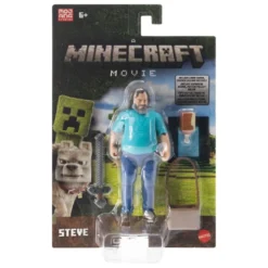 Ein Minecraft Film Actionfigur Steve 10 cm